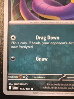 Team Rocket's Ekans 112/182 Common Scarlet & Violet: Destined Rivals Pokemon TCG - Image 4
