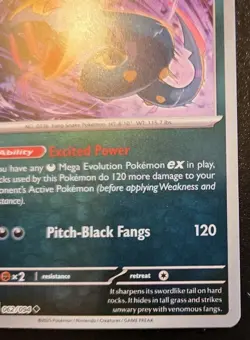Seviper 062/094 Reverse Holo Uncommon Phantasmal Flames Pokemon TCG - Image 5