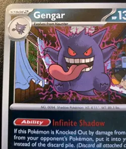 Gengar 050/088 Reverse Holo Rare Mega Evolution: Perfect Order Pokemon TCG - Image 2