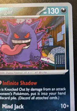 Gengar 050/088 Reverse Holo Rare Mega Evolution: Perfect Order Pokemon TCG - Image 3