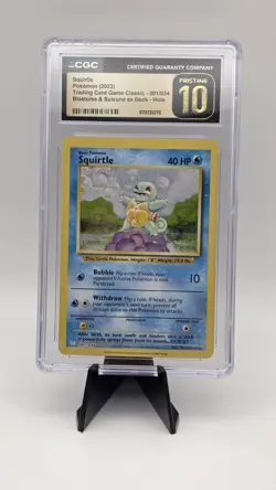 Pokemon Squirtle Classic Collection Holo CGC 10 001/034 English - Image 1