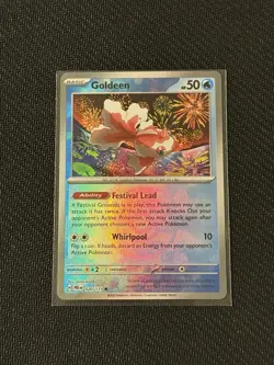 Goldeen 020/131 Masterball Holo Pokemon Prismatic Evolutions NM - Image 1