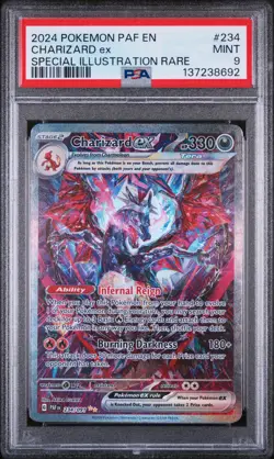 Charizard EX 234/091 Special Illustration Rare Pokemon PSA 9 - Image 1