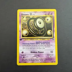 NM Pokemon TCG Unown O 69/75 (Neo Discovery / 1st Edition / 2001) - Image 1