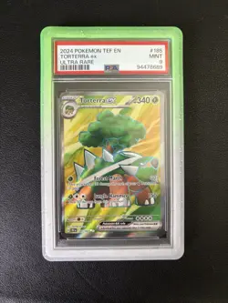 Pokemon TCG Torterra EX Full Art Ultra Rare: Temporal Forces 185/162 PSA 9 - Image 1