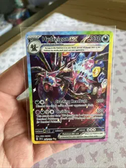 POKEMON Hydreigon Ex 240/191 SV08 Surging Sparks SIR Special Illustration Rare 2 - Image 1