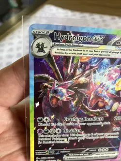 POKEMON Hydreigon Ex 240/191 SV08 Surging Sparks SIR Special Illustration Rare 2 - Image 5