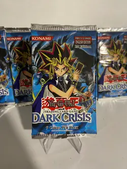 Yugioh Dark Crisis 1ST EDITION - (1) one SINGLE Booster Pack - Factory Sealed - Image 1