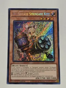 Tri-Brigade Springans Kitt BPRO-EN025 Secret Rare Burst Protocol Yugioh Mint - Image 1