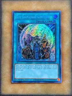 Yugioh Six Samurai - United RA03-EN054 Secret Rare 1st Ed NM - Image 1