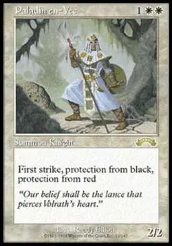 Paladin en-Vec - Medium Play MTG Exodus - Image 1