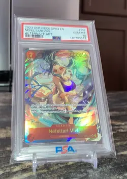 PSA 10 Nefeltari Vivi One Piece Kingdoms Of Intrigue Alt Art Holo OP04-118 - Image 4