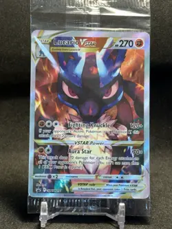 Pokemon TCG Lucario VSTAR SWSH291 Crown Zenith ETB Black Star Promo (SEALED) - Image 1