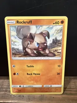 Pokemon Rockruff 14/30 SM Trainer Kit Lycanroc Card Sun Moon - Image 1