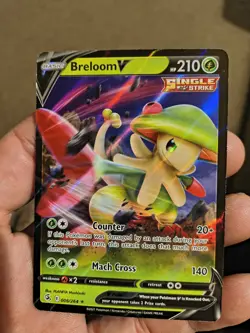 Pokemon TCG Breloom v Fusion Strike Holo Ultra Rare Card 006/264 - Image 1