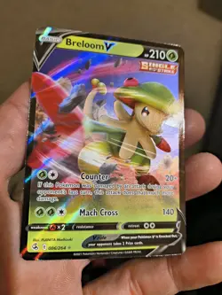 Pokemon TCG Breloom v Fusion Strike Holo Ultra Rare Card 006/264 - Image 4