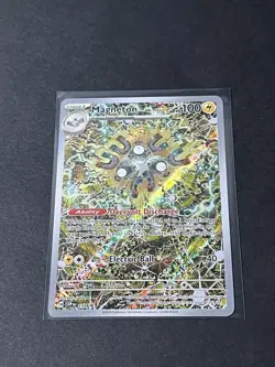 Pokemon TCG Magneton 159 Scarlet & Violet Promo Card Black Star Holo - Image 3