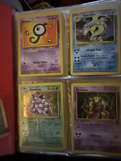 Vintage 1999 Red Pokemon Binder Lot with Cards - Image 3