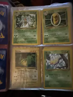 Vintage 1999 Red Pokemon Binder Lot with Cards - Image 5