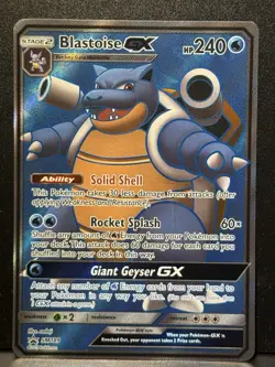 Blastoise GX SM189 SM SM Black Star Promos Promo Holo Pokemon Card LP - Image 1