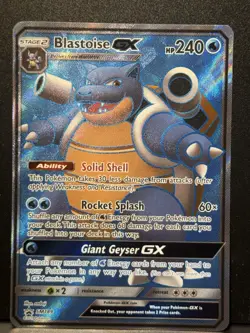 Blastoise GX SM189 SM SM Black Star Promos Promo Holo Pokemon Card LP - Image 2