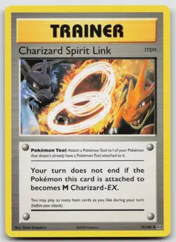 Pokemon Card Charizard Spirit Link Uncommon XY - Evolutions 75/108 - Image 1