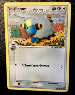 German Mareep Voltilamm Delta Species 54/101 LP Holo Stamped Pokemon Card! - Image 1