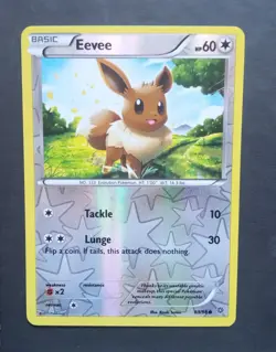 Eevee 63/98 Reverse Holo XY Ancient Origins Set Pokemon Card 2015 LP - Image 1