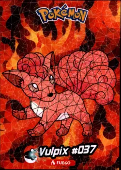 Pokemon Crystal Card Collection Set #037 Vulpix Cracked Ice Holo - Image 1