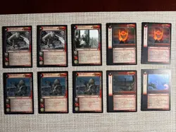 Lord of the Rings TCG 10 Rare Card Lot Sauron Culture - Image 1