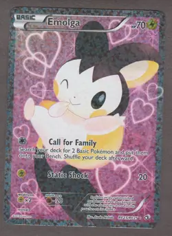 Emolga RC23/RC25 Legendary Treasures Radiant Collection 2013 Full Art Holo Card - Image 1
