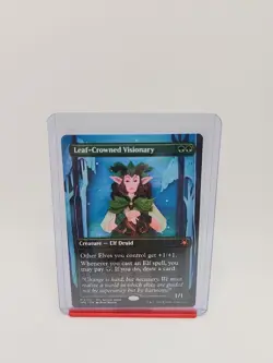 MTG Lorwyn Eclipsed Special Guest - Leaf-Crowned Visionary #140 - Borderless - Image 1