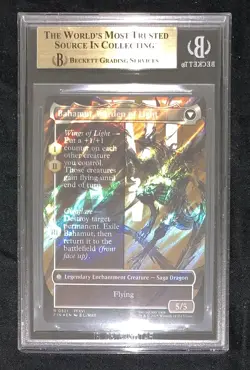 Dion, Bahamut's Dominant Borderless Surge Foil BGS 10 Graded Final Fantasy MTG - Image 2