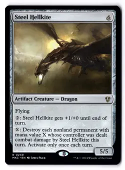 Steel Hellkite NM* Commander: Murders Karlov Manor 0239 mtg -UnltdCards - Image 1