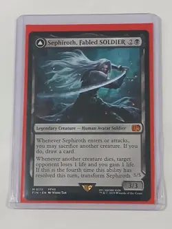 MTG- Sephiroth Fabled SOLDIER & One-Winged Angel - Final Fantasy - Image 1