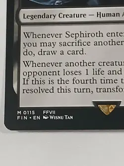 MTG- Sephiroth Fabled SOLDIER & One-Winged Angel - Final Fantasy - Image 4