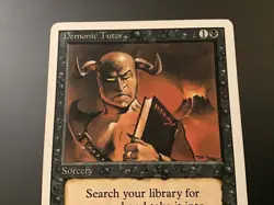 MTG Revised (3rd Edition) Demonic Tutor LP - Image 2