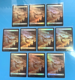 Tarkir Dragonstorm dragon PLAINS x10 FOIL mtg I Combine Ship - Image 1