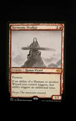 Magic: The Gathering Harmonic Prodigy Modern Horizons 2 Showcase Rare Red 352 - Image 1
