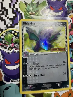 Pokemon Nidorino Reverse Stamp Holo Dragon Frontiers 35/101 LP Condition - Image 3