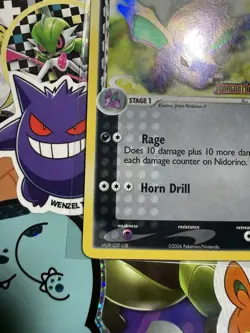 Pokemon Nidorino Reverse Stamp Holo Dragon Frontiers 35/101 LP Condition - Image 4