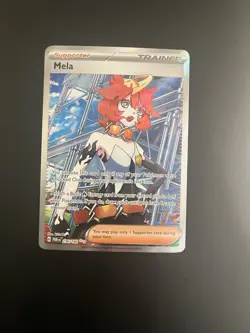 Pokemon Mela 236/182 SV04: Paradox Rift Ultra Rare Full Art Trainer Foil TCG - Image 1