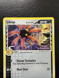 Lileep 68/110 Reverse Holo Delta Species EX Holon Phantoms Stamped LP/MP - Image 2
