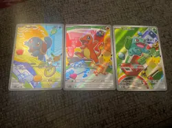 Pokemon TCG First Partner Illustration Collection Series 1 Kanto GEN 1 Starters - Image 1