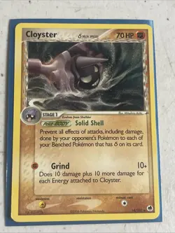 Pokemon TCG Cloyster EX Dragon Frontiers 14/101 Regular Rare - Image 1