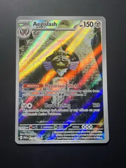 Pokemon Aegislash 210/182 Paradox Rift Illustration Rare Full Art Holo - Image 1
