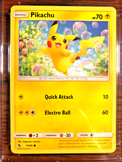 Pikachu Regular Common #19|CGC NM/MINT+ 8.5|2019 SM Hidden Fates|Pokemon TCG - Image 2