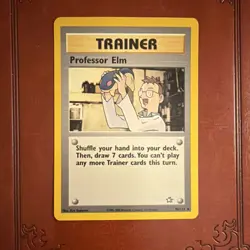 Pokemon Professor Elm 96/111 Neo Genesis Trainer Uncommon Unlimited Regular Card - Image 1