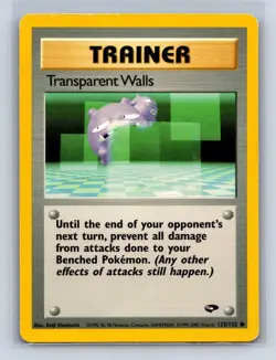 TRANSPARENT WALLS 125/132 C GYM CHALLENGE POKEMON UNLIMITED MP - Image 1