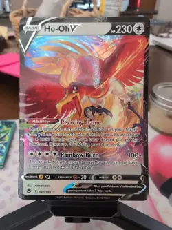 Pokemon Ho-Oh V 140/195 Silver Tempest Sword & Shield ULTRA RARE NM - Image 1